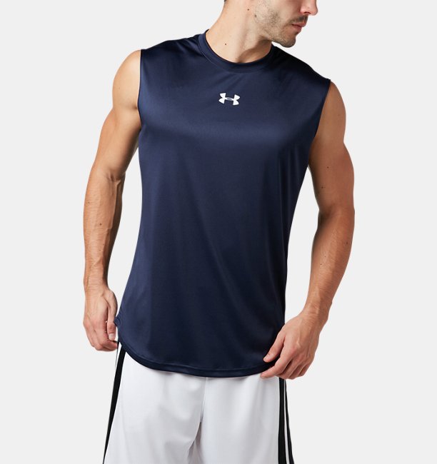 UAロングショット スリーブレス Tシャツ（バスケットボール/MEN）